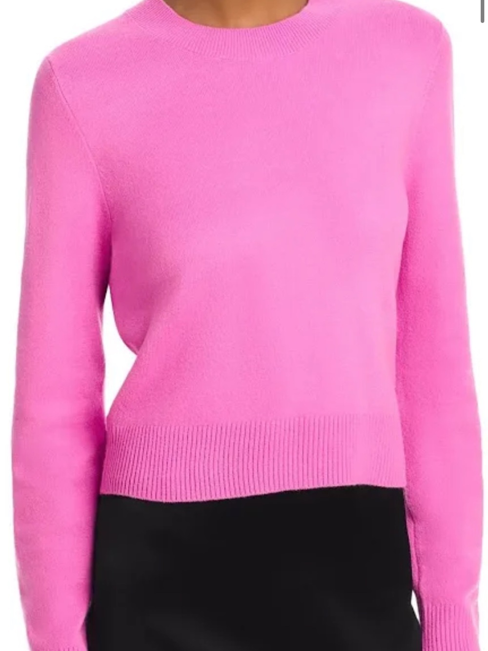 French Connection Bright Pink Crewneck Sweater